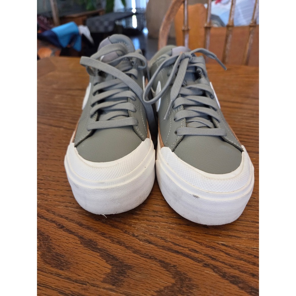 Nike Court Legacy Lift Sage Green White Platform Sneakers DM7590-002